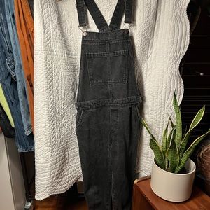 TopShop Washed Black Overalls